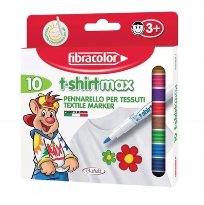 Image de Marqueur pour t-shirts 10 couleurs