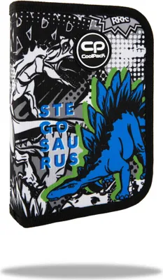 Zdjęcie produktu dla Piórnik jednoklapkowy bez wyposażenia Coolpack Clipper T-Rex
