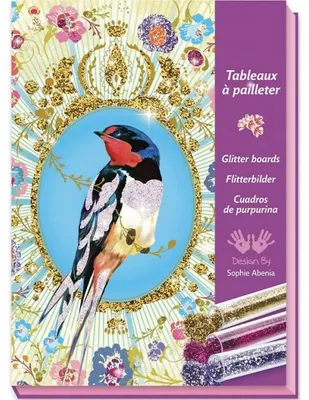 Image de Tableaux a pailleter oiseaux a paillettes - djeco - dj09501
