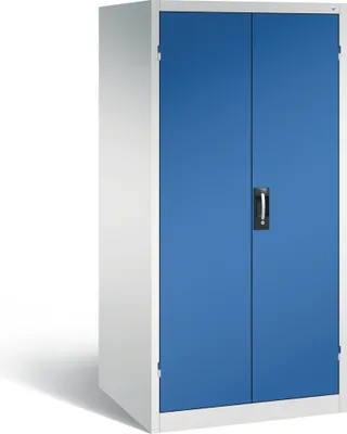 Produktbild von CP Stahlschrank 8924-052 S10086 lichtgrau, enzianblau 4 Fachböden 93,0 x 80,0 x 195,0 cm, aufgebaut, 1 St.