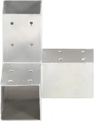 Produktbild von Y-förmige Balkenverbindung 71 mm - 3-Wege Winkelverbindung für Holzbalken - Thermisch galvanisiertes Metall - Koppelstück für Carport, Pergola und Gartenhaus - Rostfrei