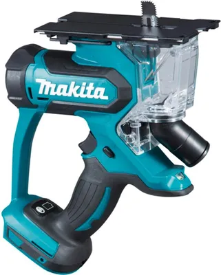 Produktbild von Makita dsd180zj 18v Gipssäge | ohne Akkus und Ladegerät, mit Staubabsaugadapter, Sägeblatt, in Mbox - DSD180ZJ