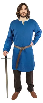 Produktbild von Wikinger Leinentunika Blau S Abverkauf