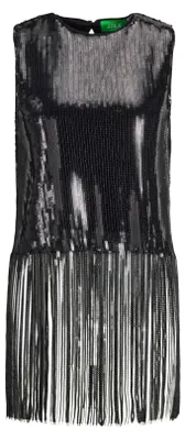 Image de JACK & JONES Jxjada, haut en tissu avec franges et sequins