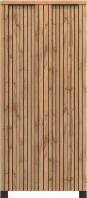 Produktbild von Midischrank >Nizza< in Wotaneiche-Nachbildung - 60x130x35cm (BxHxT)