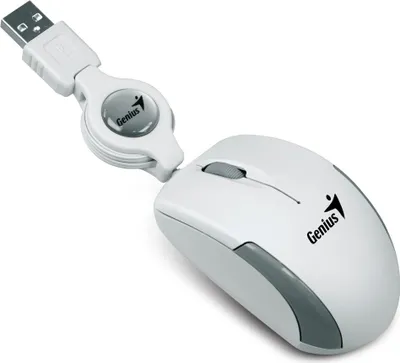 Produktbild von Genius Computer Technology Micro Traveler V2, Beidhändig, Optisch, USB Typ-A, 1000 DPI, Weiß