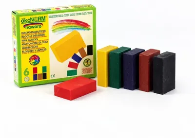 Produktbild von ökoNorm Wachsmalblöcke nawaro - 6 Farben