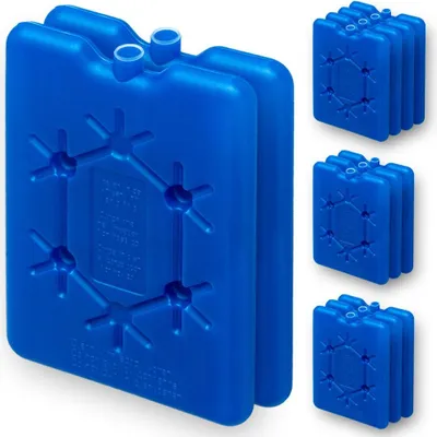 Produktbild von DEUBA® Kühlakku 12 Stück 12 Stunden Flach 170 ml für Kühltasche Kühlbox Outdoor Kühlelement Kühlpack Cool Pack Kühlakkus