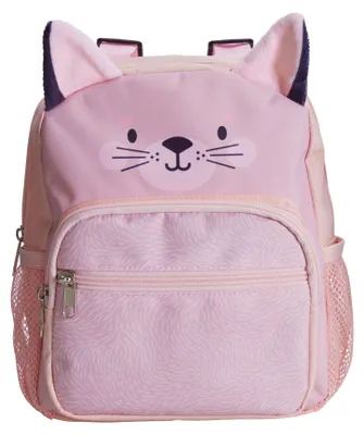 Image de Sac à dos rose pour enfant, motif animaux, 3,5 litres, 24,5 cm – Motif chat, H&L