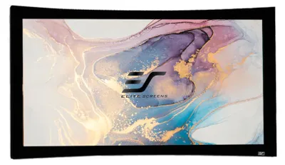 Produktbild von Elite Screens "Lunette CURVE235-85W" Rahmenleinwand Curved 197,1cm x 83,8cm (BxH) 235:1, 2,16 m (85"), 197,1 cm, 83,8 cm, 2.35:1