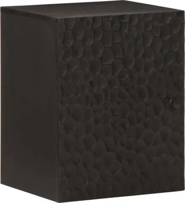 Produktbild von Bad-Wandschrank Schwarz 38x33x48 cm Massivholz Mango