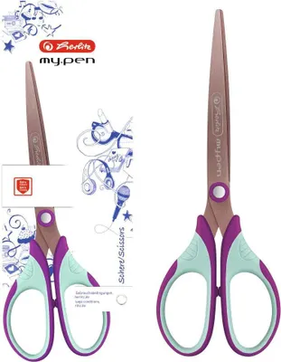 Image de herlitz 50046744 herlitz Papierschere my.pen lila/minze 18,0 cm