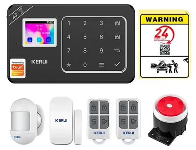 Produktbild von Smart Home Alarmanlage, Sprachsteuerungskompatibel, Sofortige Benachrichtigungen, Alarm Kit 1, EU-Stecker-a