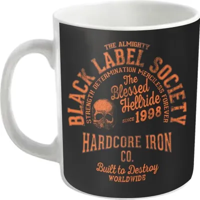 Immagine prodotto di Black Label Society - Tazza da caffè "Hardcore Hellride" PH1097 (Taglia unica) (Bianco/Nero)