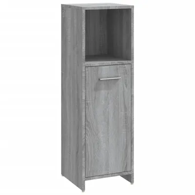 Produktbild von vidaXL Badschrank Grau Sonoma 30x30x95 cm Holzwerkstoff