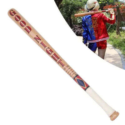 Productafbeelding van 84 cm Suicide Squad Harley Quinn slaapmuts, replica van een honkbalknuppel, gemaakt van hout, model 2026