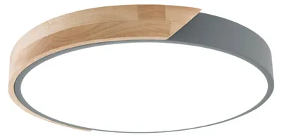 Produktbild von Deckenleuchten - LED / CCT Deckenleuchte "BORNEO" Ø: 52cm, Deckenlampe im Modern Style, aus Metall und Kunststoff in grau, 5,5 cm hoch, Ø 52 cm, inkl. LED – dimmbar – CCT-Wechsler – Nachtlichtfunktion – Fernbedienung