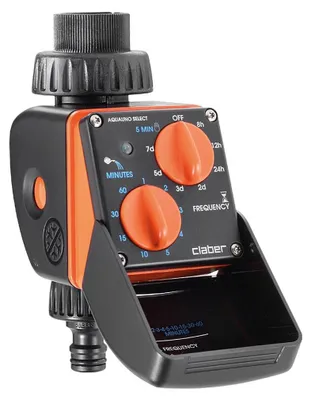 Immagine prodotto di Claber Aquauno Select Programmatore per Irrigazione a Rubinetto 1 Via 63 Programmi 3/4"