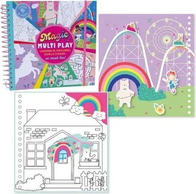 Produktbild von Wasser-Malbuch mit Aufgaben: Regenbogenfeen – Floss & Rock