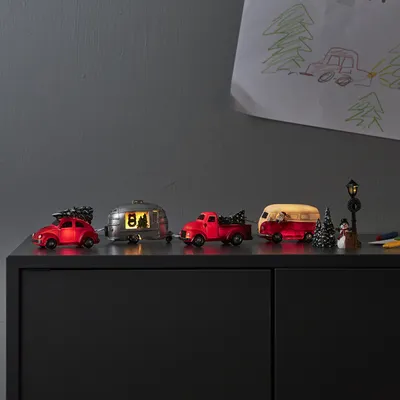 Zdjęcie produktu dla Scenka świąteczna samochody Led MERRYVILLE