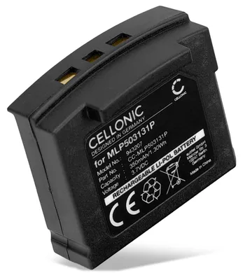 Immagine prodotto di CELLONIC 1x Batteria per Headset / Auricolare / Cuffie Compatibile con Unisar DH900, Compatibile con Sonumaxx 2.4 PR, Compatibile con TechniSat STEREOMAN ISI 2, MLP503131P – (350mAh, 3.7V)