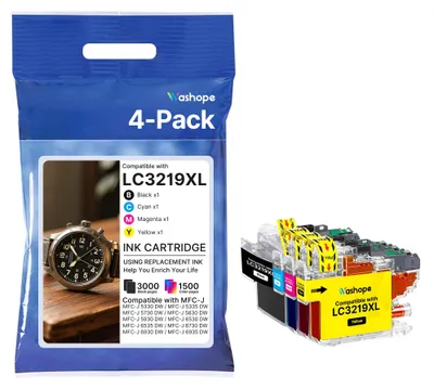 Produktbild von Washope LC3219XL LC3217XL Tintenpatronen Multipack Als Ersatz
