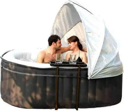 Produktbild von MSPA Whirlpool Überdachung, silber, 180 cm, Wind und UV-Schutz, passend zu allen Mspa Whirlpools (außer Tuscany)