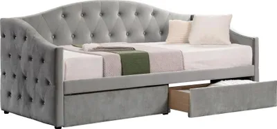Obrázek produktu pro Kondela Jednolůžková postel s úložným prostorem Zaska 90x200 cm - šedá (Velvet)