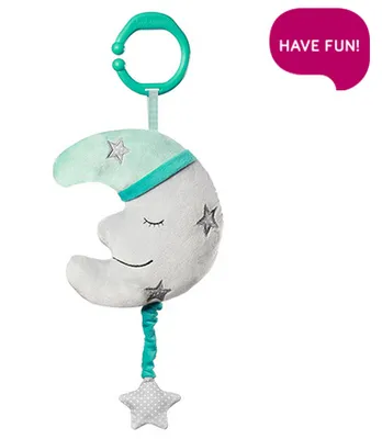 Produktbild von BabyOno Hngendes Plschspielzeug mit Melodie Happy Moon