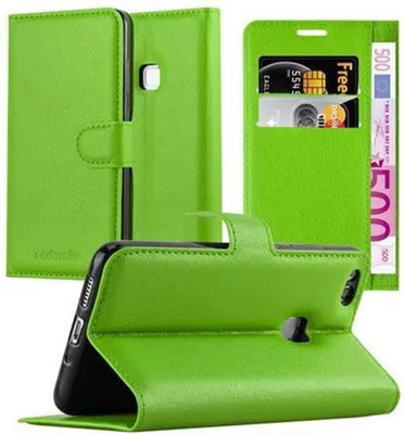 Obrázek produktu pro Cadorabo Case for Huawei P10 LITE Protective Case in Green Pouzdro na mobilní telefon s magnetickým zavíráním