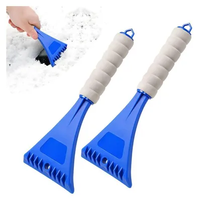 Produktbild von Schneeschaufel & Eiskratzer 2 Stück Blau für Autoscheiben