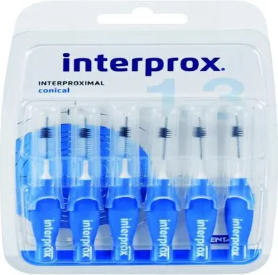 Produktbild von interprox conical blau Interdentalbürsten 1,3 mm, 5 St. Interdentalbürsten