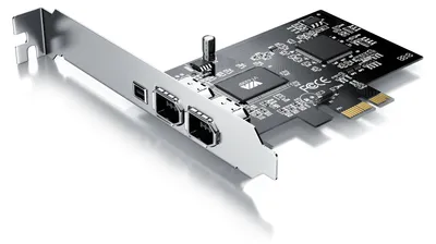 Produktbild von CSL PCI Firewire Karte Erweiterungskarte - PCI-E - 3 Anschlüsse - 1394a 1394b -Controller-Karte - 2 x 6 Pin und 1 x 4 Pin für Desktop-PC