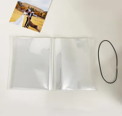 Produktbild von INF Vertikales Fotoalbum - Transparentes PVC-Erinnerungsbuch 7 Zoll