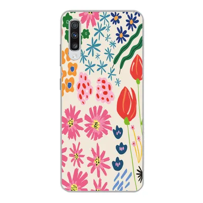 Produktbild von MuchoWow® Handyhülle Schutzhülle Hülle für Samsung Galaxy A70 Blumen - Gestaltung - Tulpe Silikon Softcase Handy Hülle - Schutzhaube
