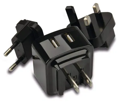 Produktbild von cartrend USB-Reisestecker-Set EU / UK / US