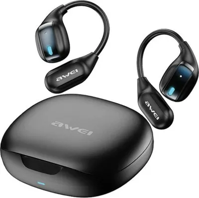 Obrázek produktu pro Sluchátka Bluetooth Awei 5.4 Tz12+ Dokovací stanice černá/černá