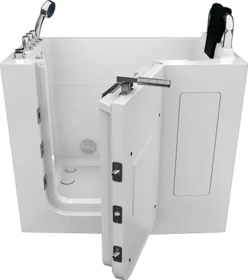 Produktbild von Sitzwanne Whirlpool Badewanne mit Tür S08WP-TH-A-R 68x110cm