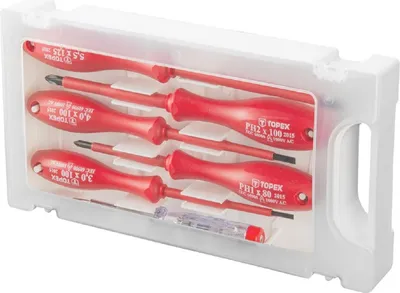 Obrázek produktu pro Šroubováky TOPEX 1000V, sada 6 ks.