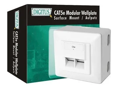 Obrázek produktu pro DIGITUS CAT 5e, Klasse D, Datendose, geschirmt, Aufputz