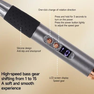 Produktbild von Wiederaufladbarer Nagelpolierer 300 mAh, kompakter Maniküre-Polierstift