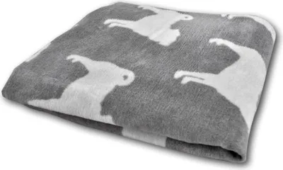Produktbild von Jilda-Tex Wohndecke/ Tagesdeckec130x 170cm ("Mops"Grau)