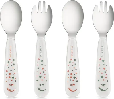 Obrázek produktu pro Čtyřdílná sada příborů MiaMia s ergonomickými rukojeťmi