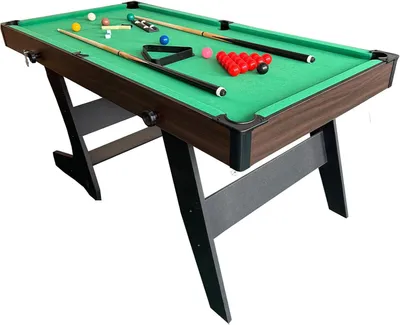 Immagine prodotto di Tavolo da biliardo da 6 piedi - Tavolo da snooker - Tavolo da biliardo - Tavolo da gioco - Tavolo pieghevole - Include accessori