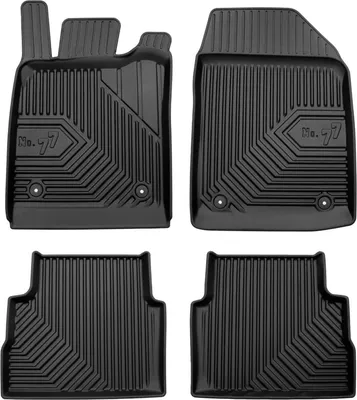 Image de Tapis de Sol de Voiture No.77 pour Opel Vectra C Berline 2002-2008 TPE Noir 4Pcs