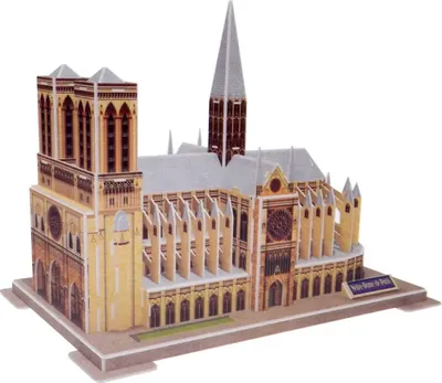 Image de puzzle 3D Cathédrale Notre-Dame, 77 pièces Jokomisiada