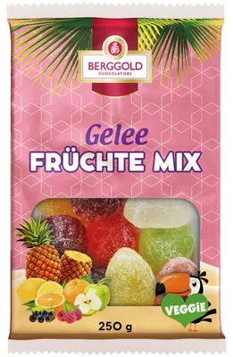 Produktbild von Berggold Gelee Früchte Mix 250g