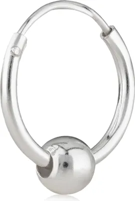 Produktbild von 925 Silber Single Ohrring Keltische Creole Gothic Celtic Bali Einzel 12mm 5031