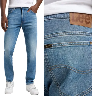 Produktbild von LEE Herren, Jeanshosen, Regular fit RIDER, W34 L32, Blau, Jeans, baggyjeans, buggy