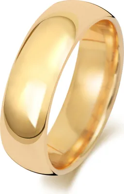 Produktbild von 9 Karat (375) Gold 6mm Court Form Herren/Damen - Trauring/Ehering/Hochzeitsring, 55 (17.5); TRS188769KYRSO
